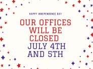 Office Closure July 4th & 5th 