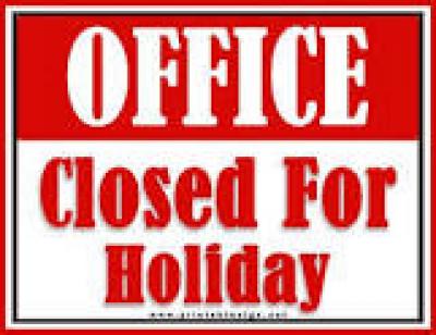 Closed for Holiday 